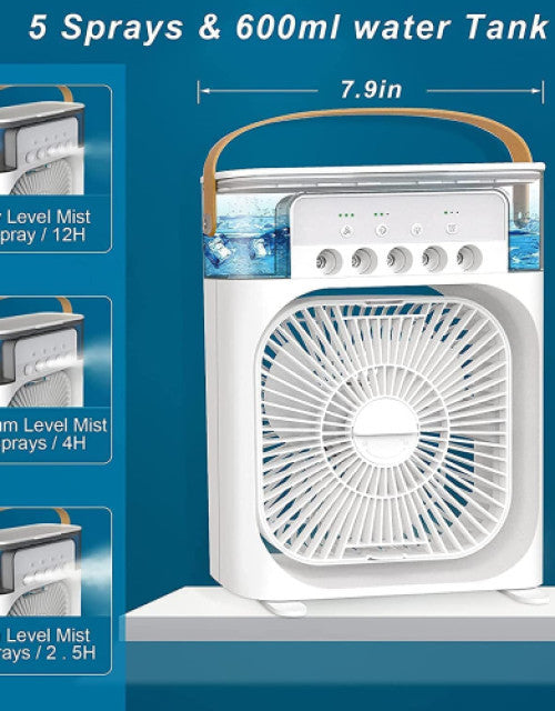 Portable Humidifier Air Cooler Mist Fan Mini Cooler for Home