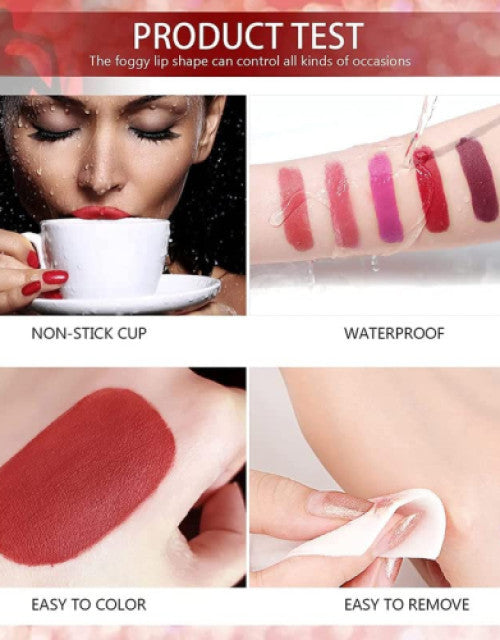 Superstay Unique Color (Pack of 12) Long 5ML Different Liquid Matte Nude Beauty Color Lipstick